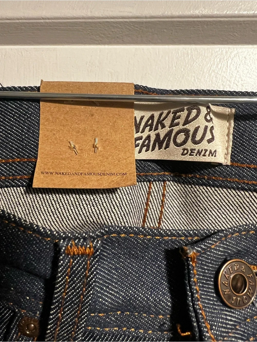 NWT Weird Guy - Natural Indigo Selvedge 29” Hemmed in NYC store to 31.5
